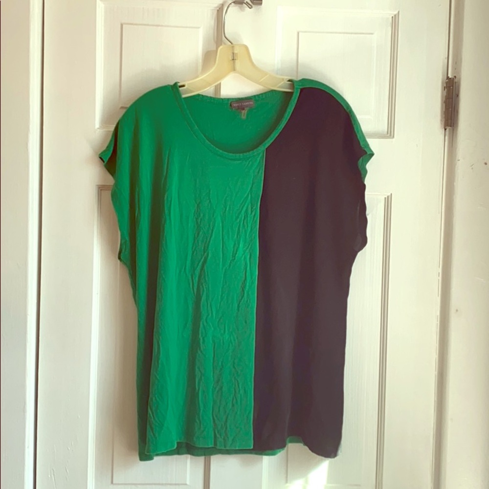 Black and green blouse!